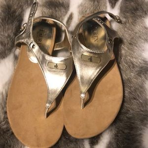 Ralph Lauren gold Sandal